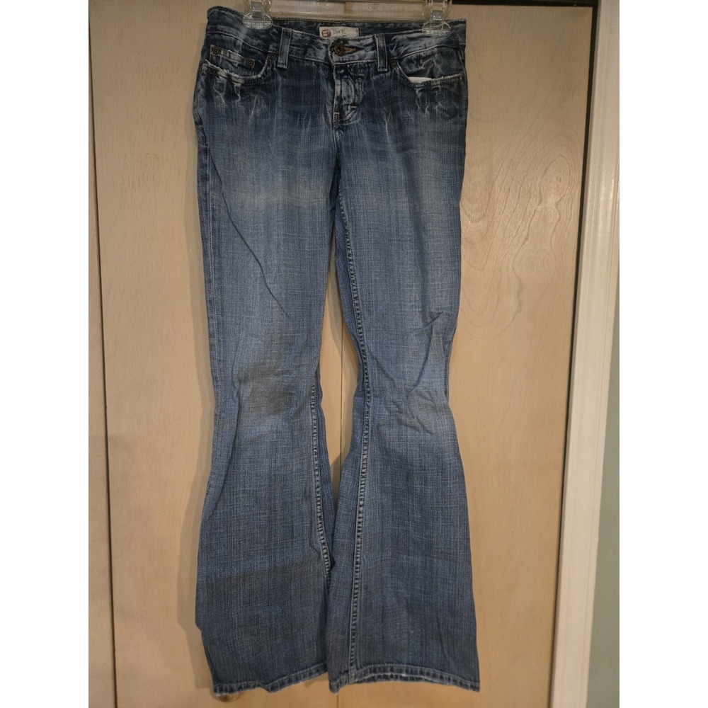 BKE Stella Bootcut Jeans Womens 27R Medium Wash Embroidered Stretch 29x31